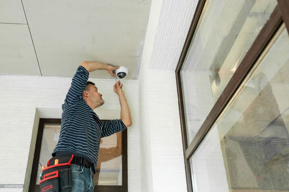 عکس دوربین مدار بسته در خانه